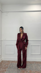 Coordinato Diana Satin Bordeaux