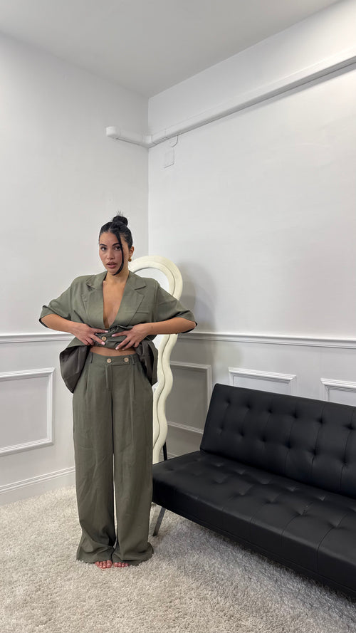 Tailleur Vanity Verde Militare