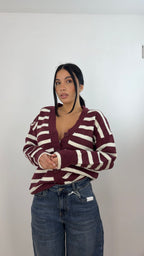 Cardigan Berton Bordeaux