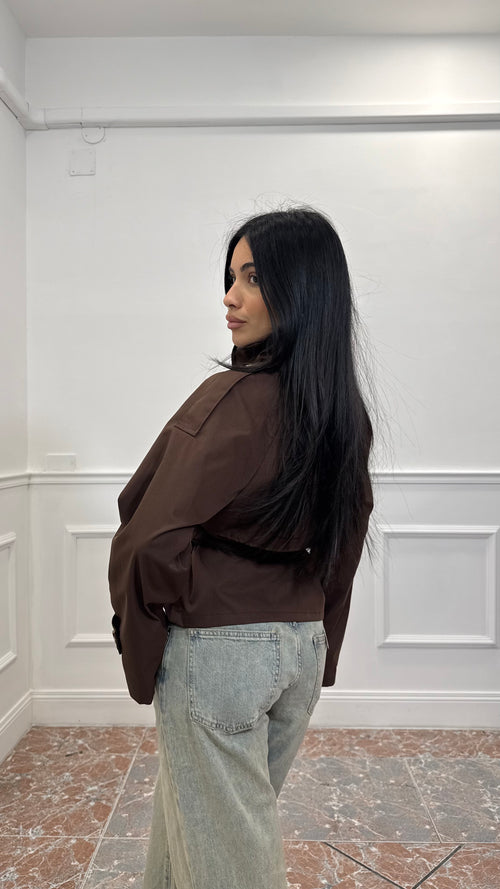 Trench New York Marrone