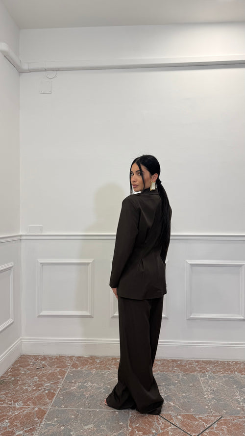 Tailleur Strutturato Marrone