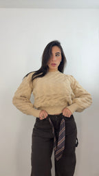 Pull Mira Beige