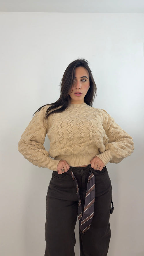 Pull Mira Beige