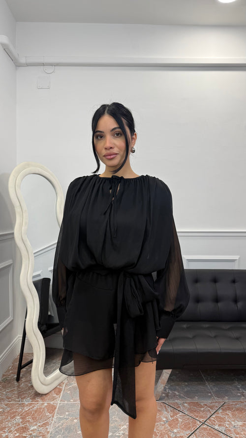 Dress Rose Black
