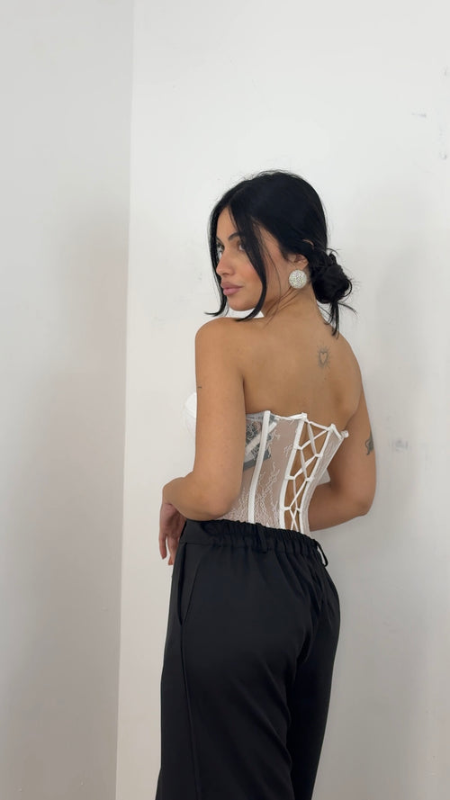 Corsetto Lace Sculpt Bianco