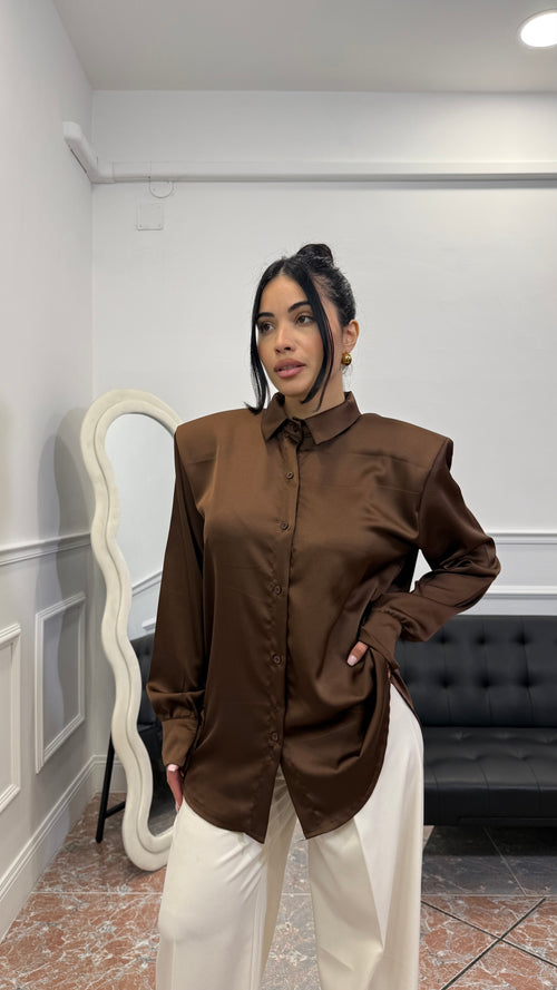 Camicia Elvis Marrone