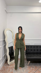 Tailleur Ilaria Verde Militare