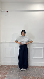 Pantalone Sporty Stripe Blu Navy