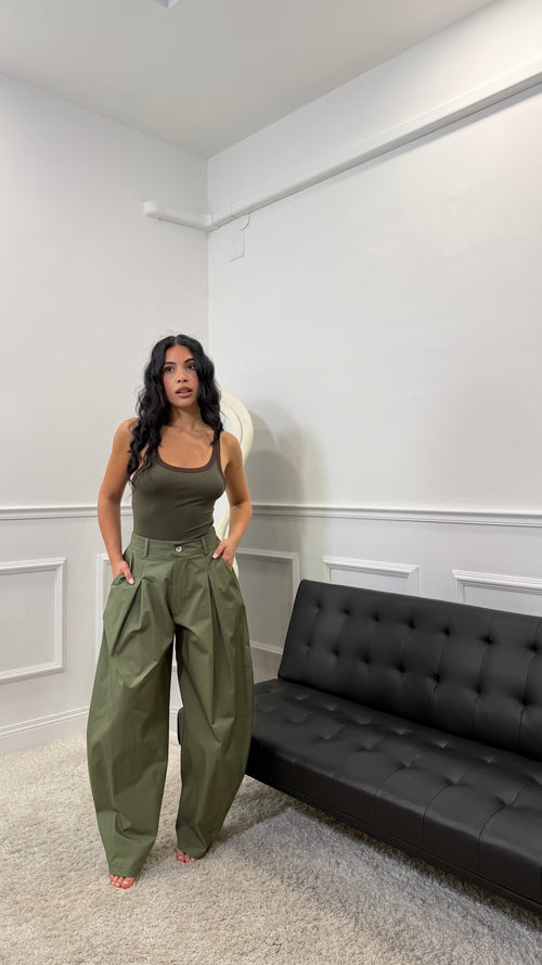 Pantalone balloon Just West Verde Militare