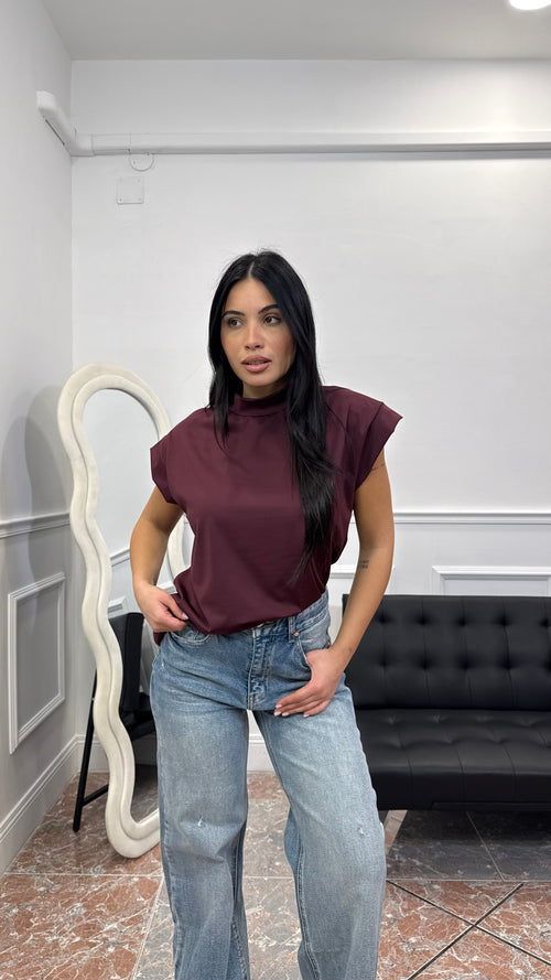 T-Shirt in Lycra con spalline