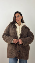 Giacca Soft Teddy Marrone