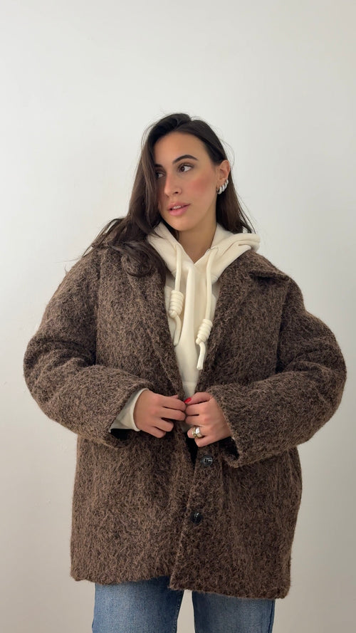 Giacca Soft Teddy Marrone