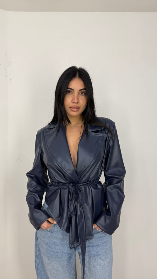Trench Zaira Blu Navy