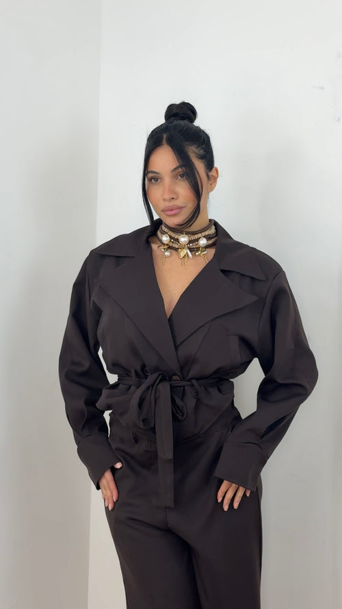 Tailleur Mira Marrone