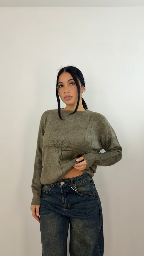 Pull Soft Touch Verde Militare