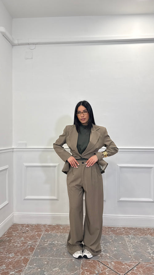 Tailleur Strutturato Fango