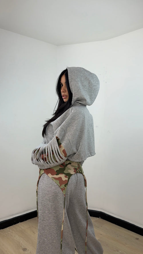 Coordinato Military Glow Grigio