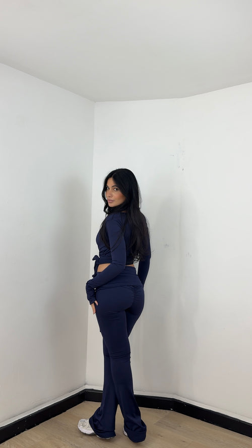 Coordinato Pilates Blu Navy