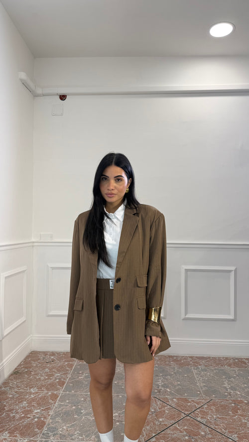 Coordinato Skort Marrone