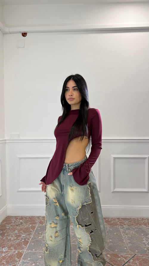 Top Cut Out Bordeaux