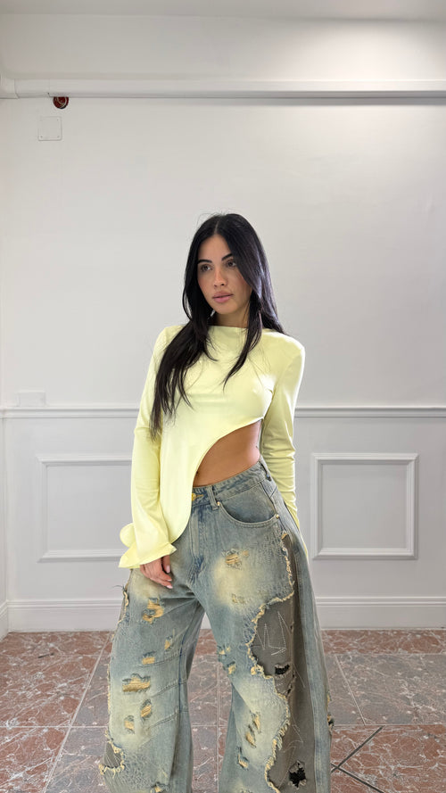Top Cut Out Giallo
