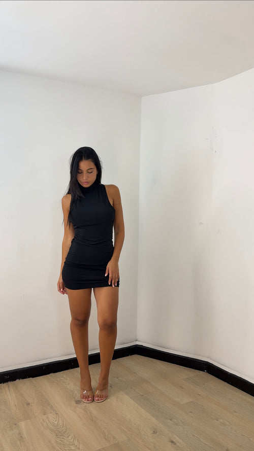 Mini Dress High Neck