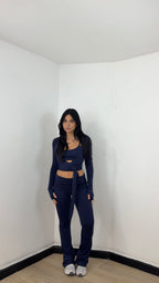 Coordinato Pilates Blu Navy