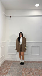 Coordinato Skort Marrone
