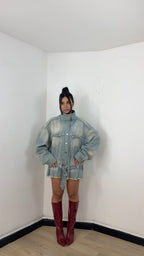 Denim Dress Jacket Vintage