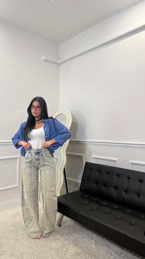 Jeans Balloon Fit Sabbiato
