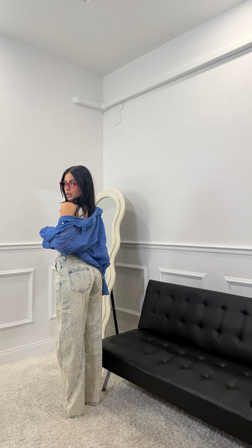 Jeans Balloon Fit Sabbiato