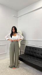 Pantalone Zoe in Misto Lino