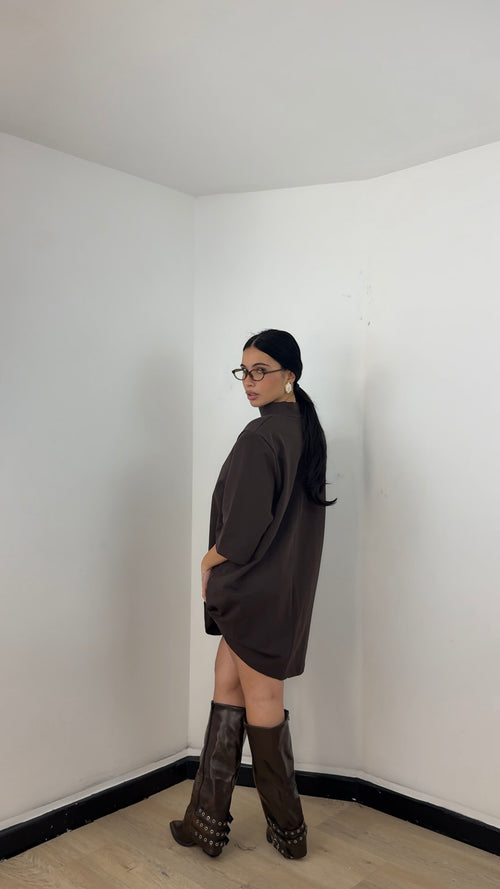Maxi T-Shirt Marrone