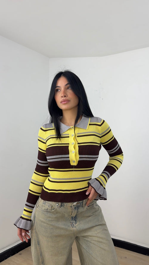 Polo Retro Chic Grigia
