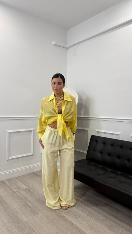 Pantalone in simil lino