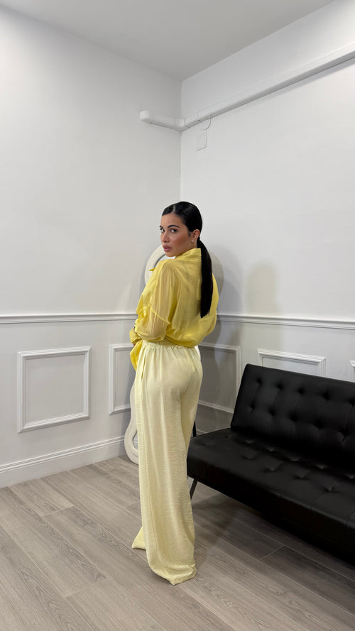 Pantalone in simil lino