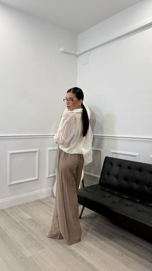 Pantalone in simil lino