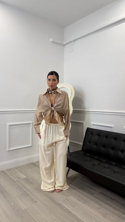 Pantalone in simil lino