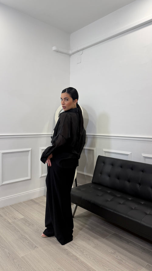 Pantalone in simil lino