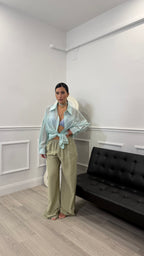Pantalone in simil lino