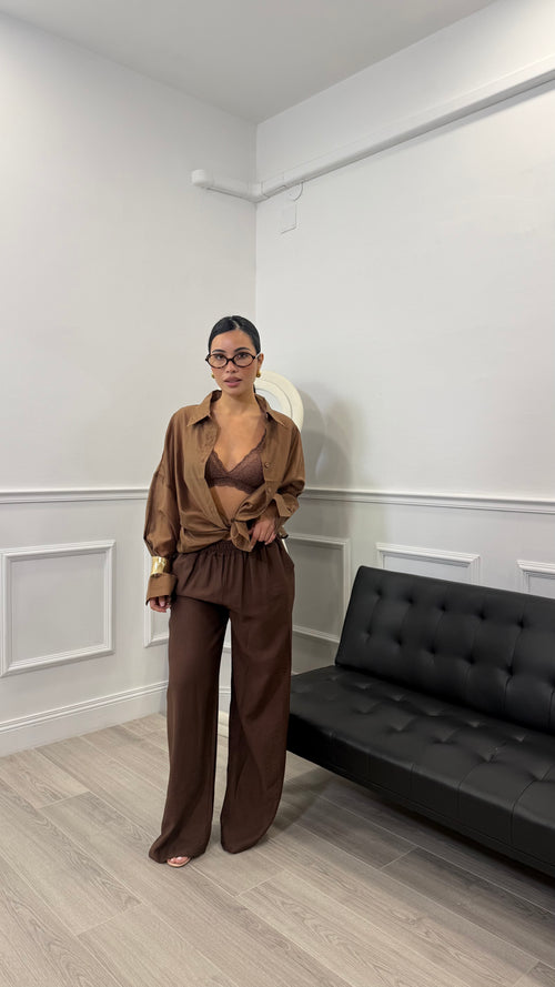 Pantalone in simil lino