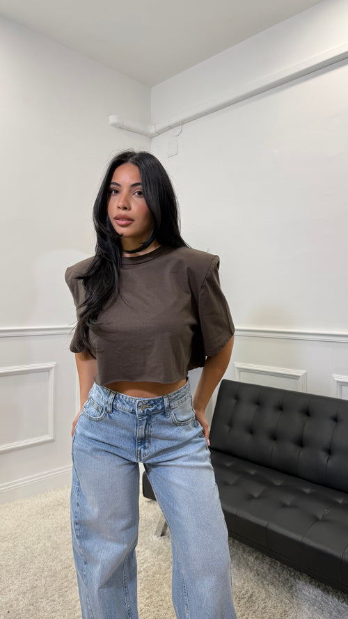 T-Shirt Crop Just West
