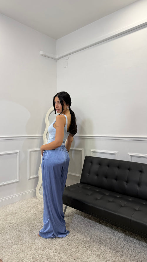 Pantalone in Satin