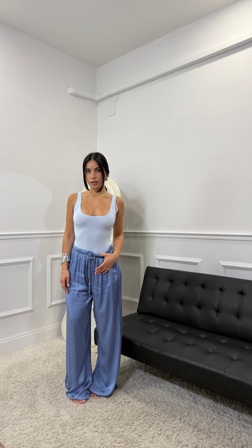 Pantalone in Satin