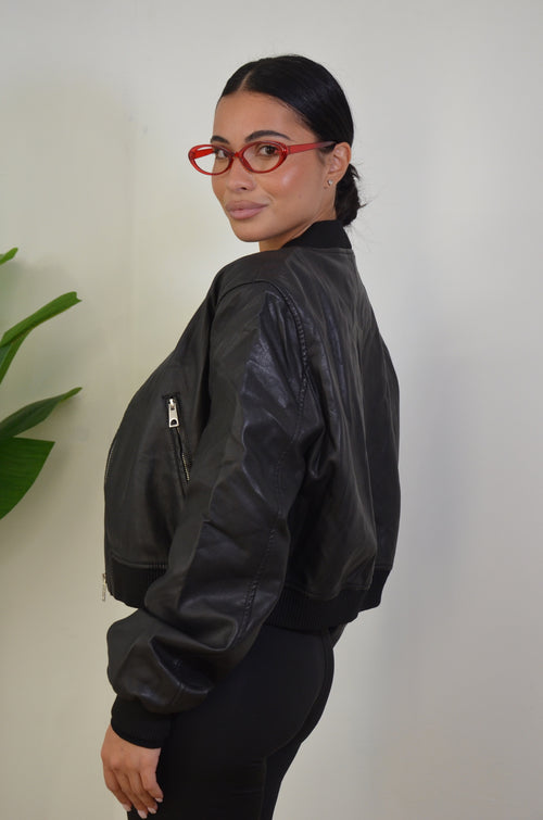 Bomber in ecopelle Urban