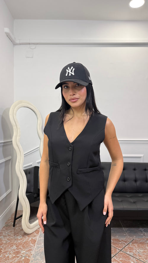 Tailleur Panciotto Nero