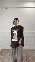 T-Shirt Fashion Icon Marrone