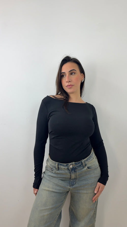 Body Drapé Nero