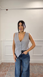 Gilet Basic Grigio