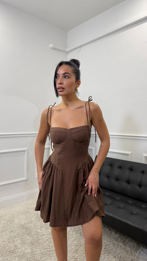 Mini Dress Dolly Marrone